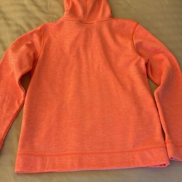 Under Armour Coldgear Hoodie Unisex Youth Large. Neon Orange. - Picture 5 of 8
